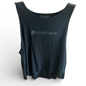 TAVI NOIR PURE BARRE Women’s Size Small Black Muscle Tank Top Workout Gym Shirt